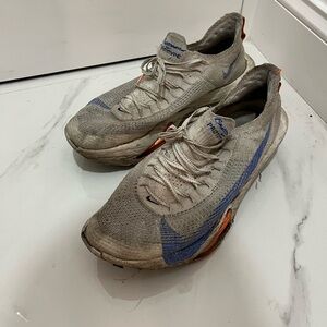 Nike Men's Gray and Blue Athletic Shoes